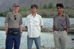 
Jerome Ryan, Cook Muhammed Ali, Guide Muhammed Iqbal At Lake Satpara Above Skardu
